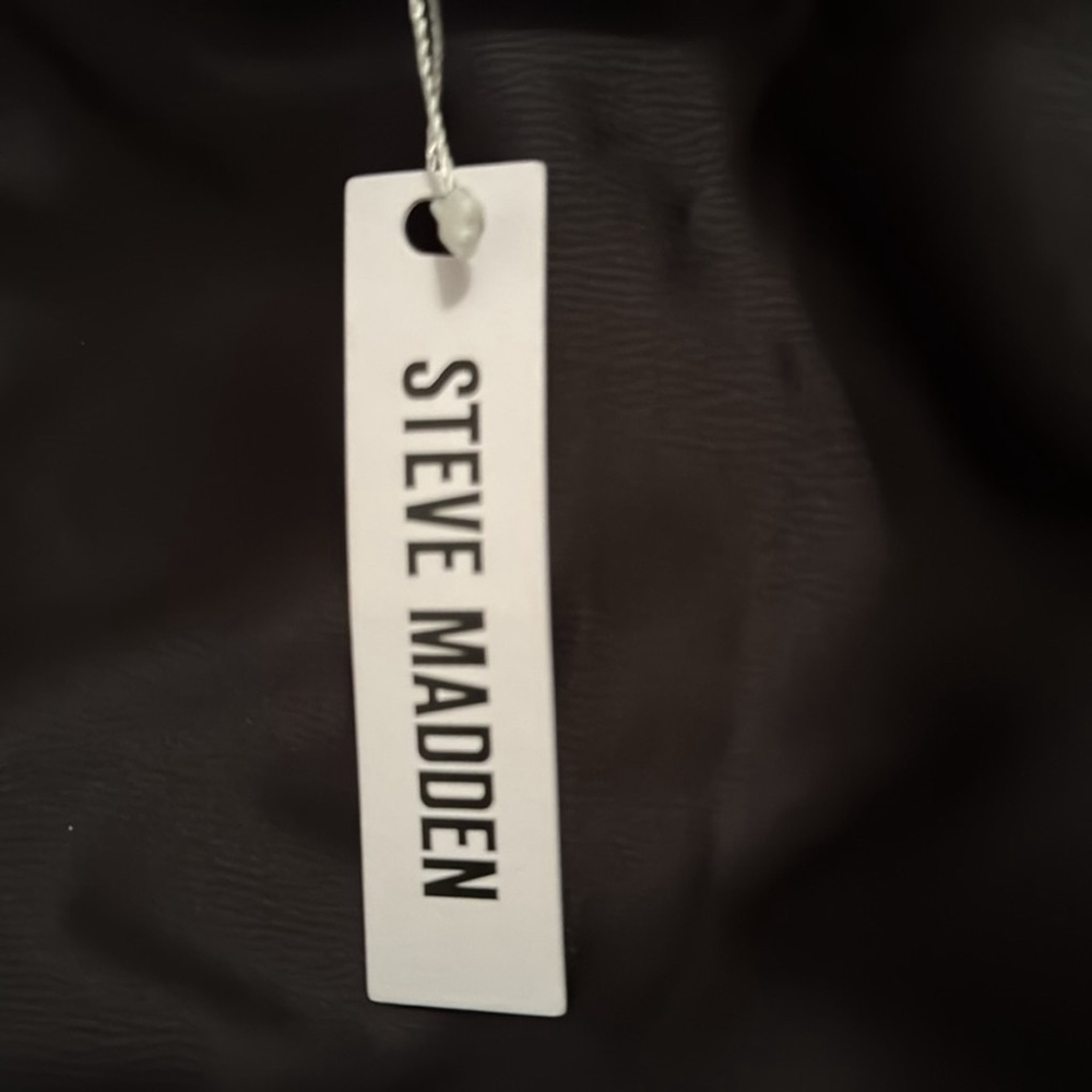 Steve Madden black Lucille satin dress - Picture 9 of 9